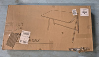 New Amzdeal Computer Desk Wooden Style Top with Metal Legs Model LL-XDNZ 38 by 20"