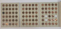 1975 - 2013 USA Lincoln One Cent Pennies in Collector Book - Missing 3 of 8 2009 Pennies