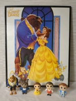 Walt Disney's Beauty and the Beast Poster and 5 Figure bundle.