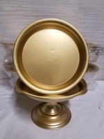 6 new metal cake or treat stands 9" diameter 5" high