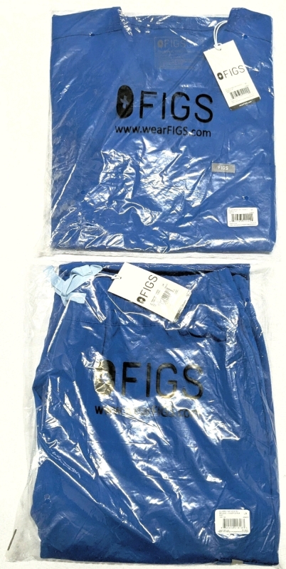 New Size MED & LG Reg Women's FIGS : Catarina One-Pocket Scrub Top & Uman High Waisted Relaxed Jogger Scrub Pants | Over $70 Retail Value!