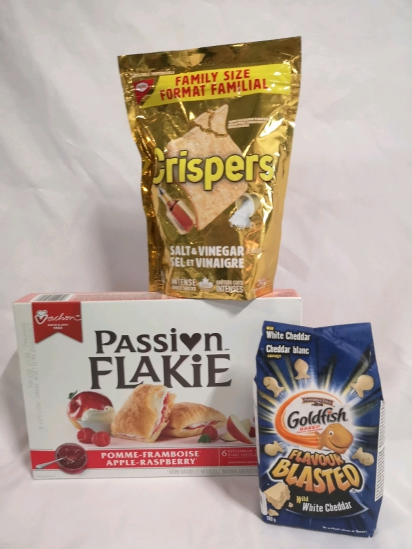 New Snacks Crispers, Flakie's+ Goldfish