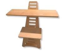 HARMONI Standing Desk Converter - Elevation Stand, Laptop Riser, Adjustable Height - 30" Tall