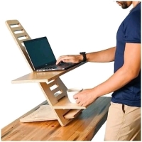 As-New in Box HARMONI Standing Desk Converter - Elevation Stand, Laptop Riser, Adjustable Height - 30" Tall | Retails Over $100!
