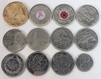 2005 - 2017 Canadian Commemorative Coins . 12 Different Coins