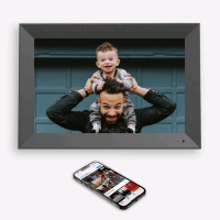 As-New COZYLA 10.1" HD Black Touch Screen Wifi Digital Picture Frame | Retails Over $100