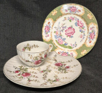Vintage Tennis Set with Salad/Dessert Plate 7" Diameter