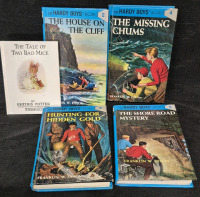 4 Vintage Hardcover Books - Hardy Boys & Beatrix Potter