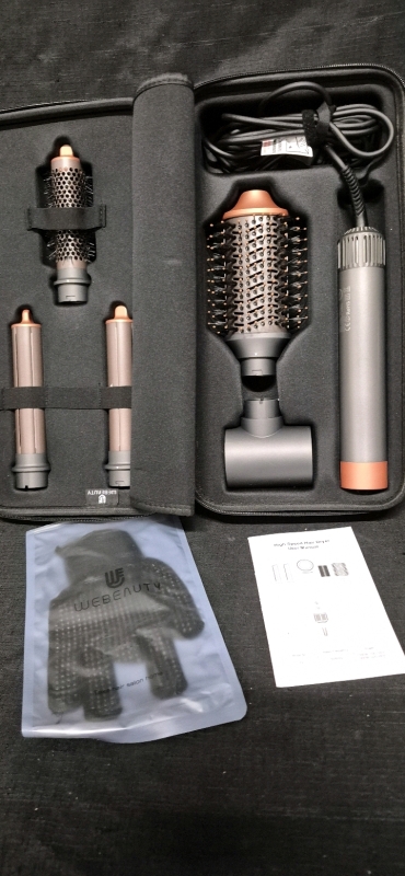 Great Condition Webeauty Hype-Air 5 in 1 High Speed Hair Dryer in Case - Powers up