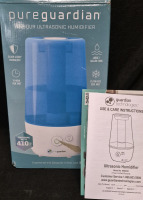 As New Pure Guardian 70hr Ultrasonic Humidifier Model H965AR for Rooms 410 sqft