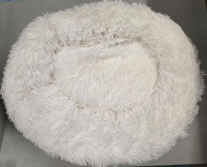 New | Round Super Soft Long-Haired Kennel Pet Bed | Dia 27"