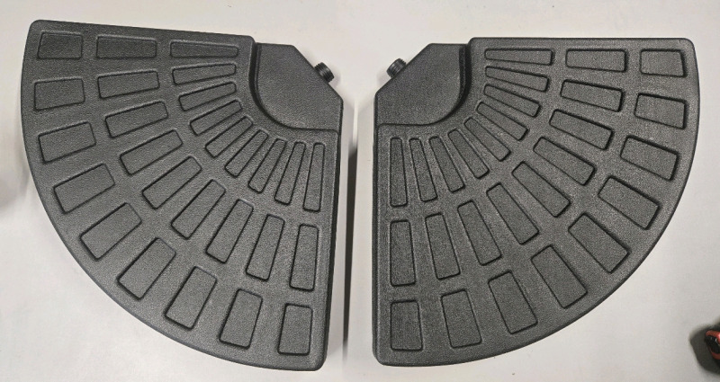 2 New | Heavy Duty Plastic Umbrella Bases 19" x 19" Each