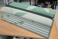 New | 7' x 12' Outdoor Patio Mat | Appears to Have Floral Design