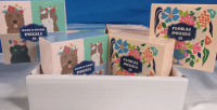 12 New | 36pc Puzzles | Floral & Dog/Cat Themed | Boxes Measures 3&frac12;" x 3&frac12;" ea.