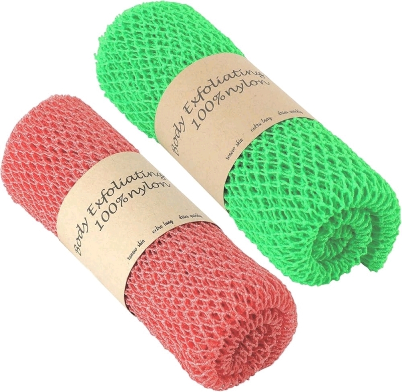 New AbuQ 2-Pack African Net Body Exfoliating Nets - 27.6" &times; 15.7" Each