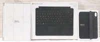 Lot of Tablet Electronic Accessories, Including A Microsoft Surface Pro Detachable Keyboard (For Surface Pro X & Surface Pro 8 Models), iPad Air Smart Cover & iPad Mini Smart Folio Cover