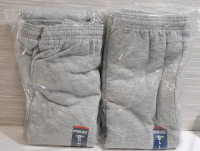 2 New Pairs of Mission Ridge Grey Sweatpants, 1 L Size Pair, 1 M Size Pair