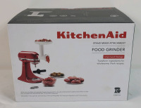 New - KitchenAid Food Grinder Stand Mixer Attachment . Retail $80
