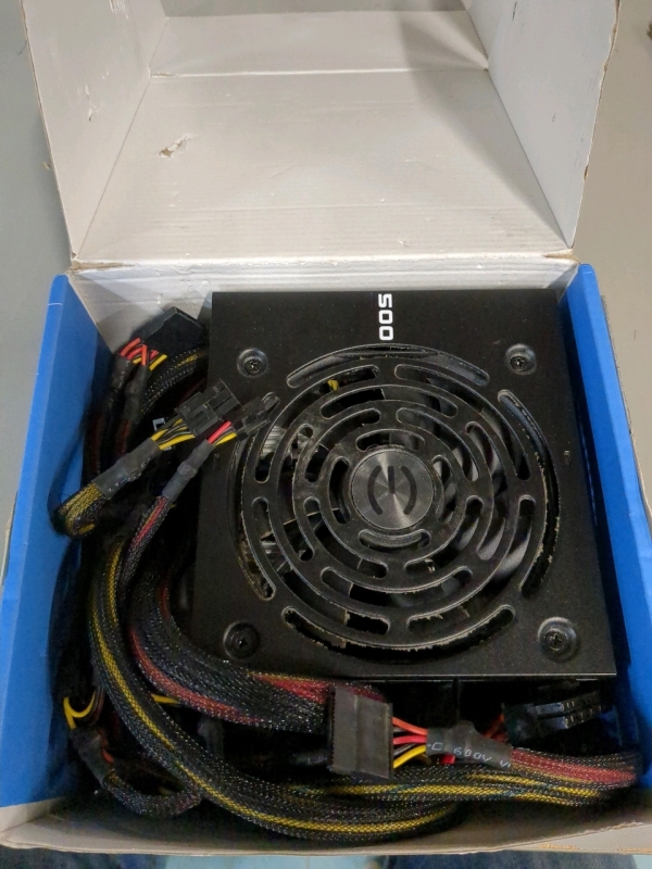 As Is EVGA 500 Watt PC Power Supply