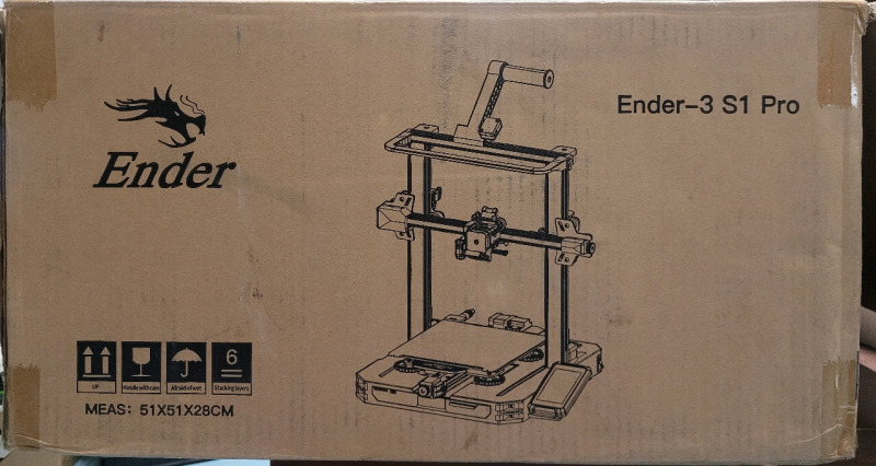 As Is - Creality Ender-3 S1 Pro FDM 3D Printer | print size 220x220x270mm . Open Box , Cannot Confirm if Complete or not. Untested