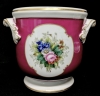 Vista Alegre Porcelain Hand Painted Jardiniere Pot Planter / Cachepot #90 Made in Portugal - 6.25" Diameter &times; 6.25" Tall