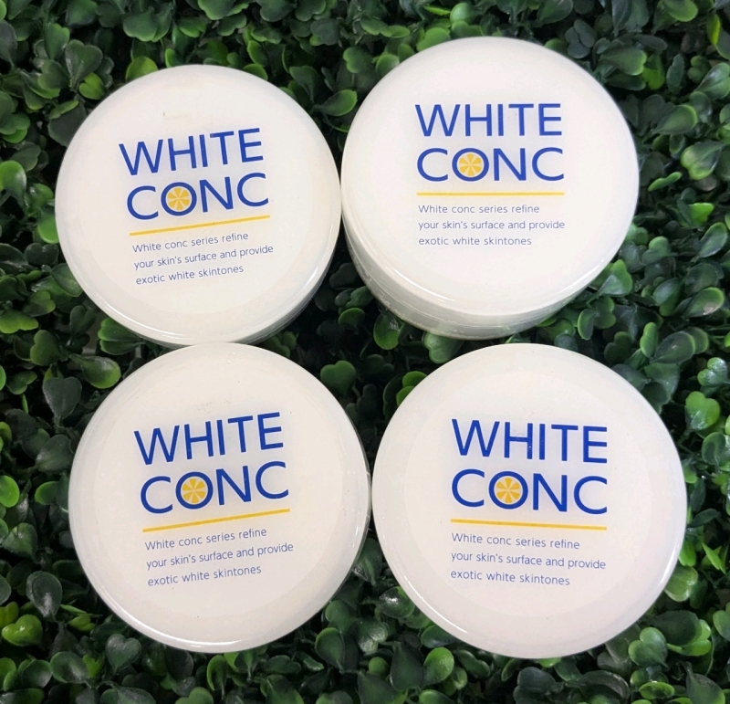 4 New WHITE CONC Japanese Skin Whitening Cream Packs - 70g Each