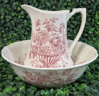 Lovely Vintage Alfred Melon Mini Wash Bowl & Pitcher Set