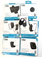 [As-Is] 6 TILE Trackers (2&times; Pro, 2&times; Mate, Mate Essentials, Sticker) & Galaxy Smart Tag 2