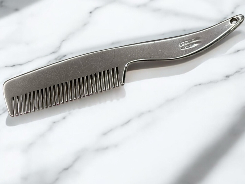 Richard Avedon Sterling Silver Beard Mustache Comb Vintage Stamped