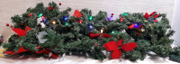 5 New Strips of 6Feet Holiday Garlands with Lights (Tested and Functional with Three AA-Batteries)