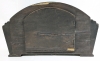 Vintage French Chime Mantle Clock Wood Case Includes Key & Old Handwritten Service Invoice - Non-Functioning Needs Servicing | 14.5" &times; 5" &times; 8.5" Tall - 5
