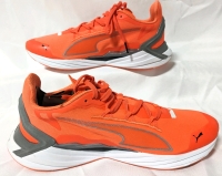 New PUMA Men's UltraRide Runner ID: Ultra Orange, Metallic Silver (Size 9)