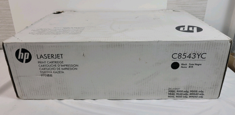 New , Sealed - HP C8543X (HP 43X) Toner Cartridge, High Yield - Black . Retail $200
