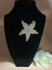 Dazzling Sparkling Starfish Brooch Shining with Light Golden Rhinestones Faux Pearls <br/>Approximately 2.75 x 2.5 Inch - 2