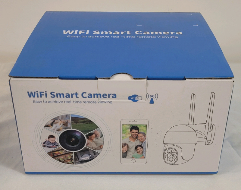 New - WiFi Smart Camera . Two-way Audio , Night Vision , Motion Detection , Remote Viewing .