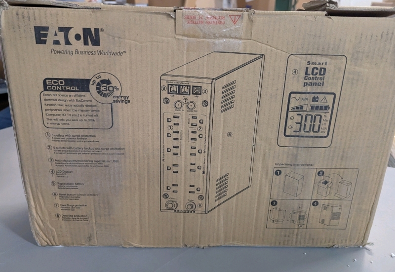 As is - Eaton 5S 1500 Battery Backup + Power Regulator.