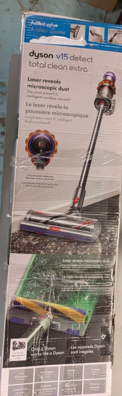 As Is. Dyson v15 detect cordless vacuum. No battery.