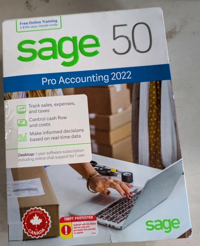 As Is - Sage 50 Pro-Accounting 2022 Software. Retails for $67.