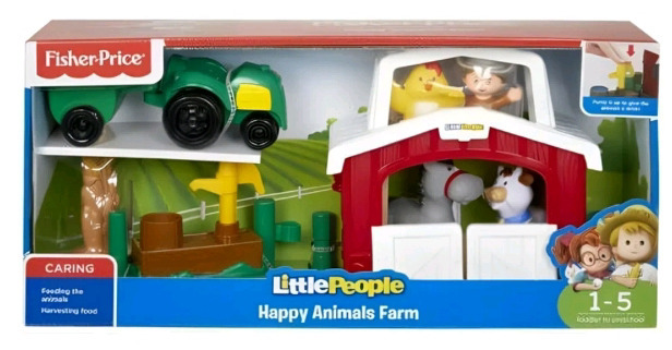 New In Box | Fisher&bull;Price Little People Happy Animals Farm ( 9 Pcs ) |* Retails $ 49.99 *