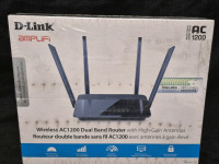 New D-Link Amplifi Wireless AC1200 Dual Band Router with High Gain Antennas