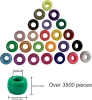 4 New Boxes GOCELYN 3500+PCS Pony Beads for Bracelet Necklace Making, Multi-Color Plastic Craft Beads Seed Beads with Big Hole for DIY Craft Kandi Jewelry Hair Braiding | Retails Over $60! - 2