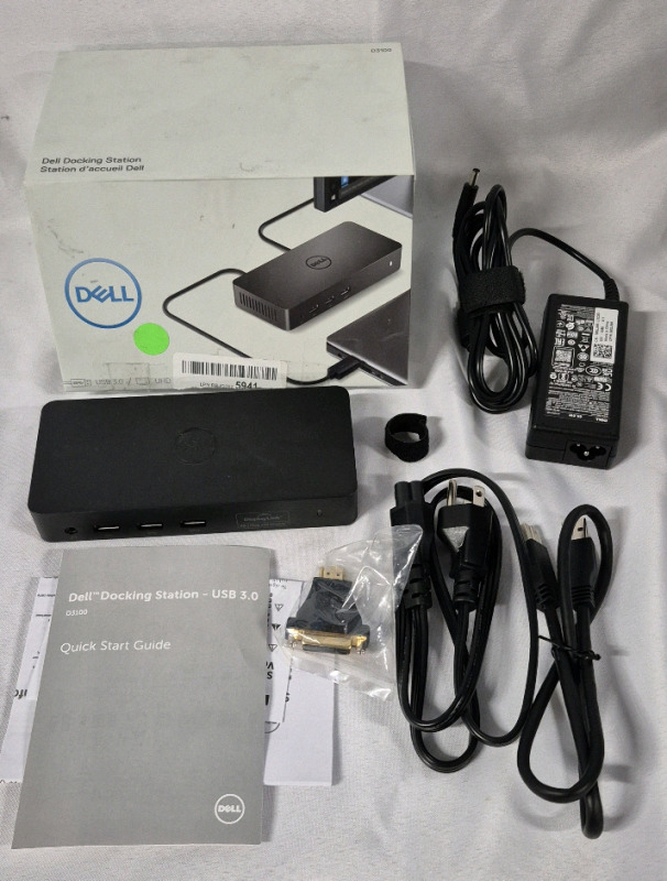 As New Dell Docking Station USB 3.0