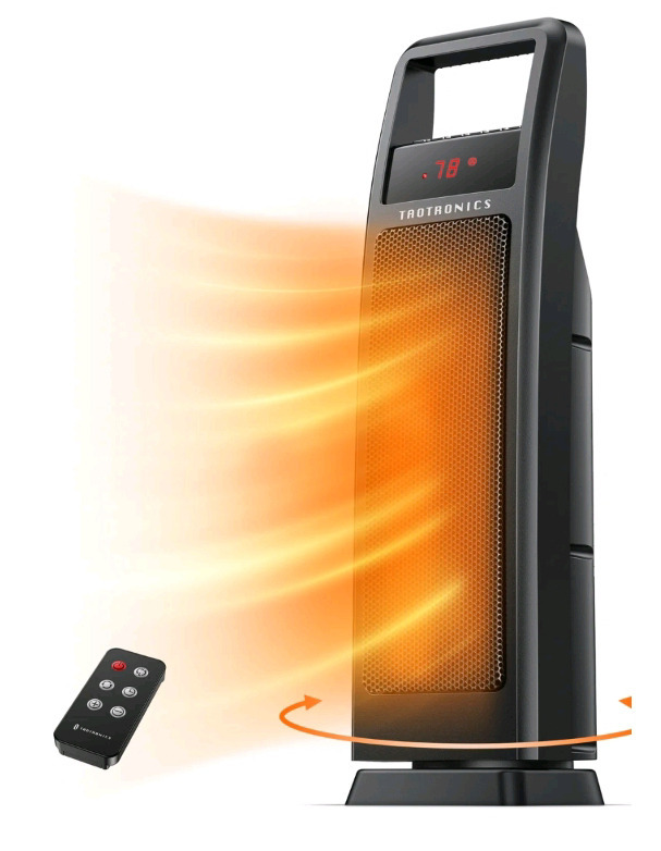 New In Box | Taotronics Dual PTC 1500W Portable Electric Heater W/ Remote Control Model TT-HE008 | * Retails $99.99 *