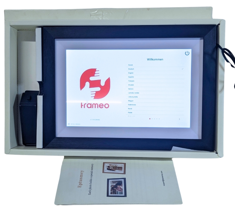 EPTUSMEY WiFi Digital Photo Frame, Built-in 32GB, 10.1" Digital Picture Frame with Frameo App