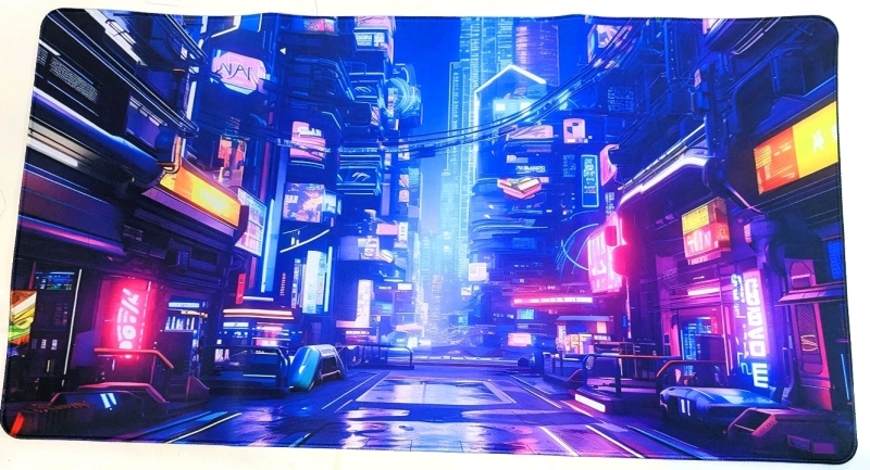 New Cyberpunk Japan Video Gaming Mouse Pad / Desk Mat with Non-Slip Backing : 29" &times; 15.75"