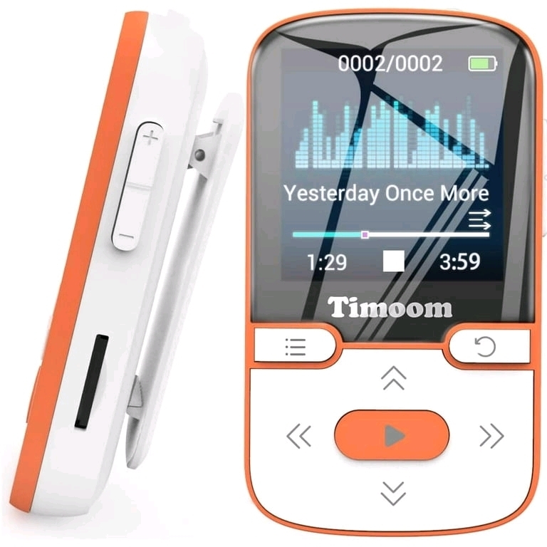 As-New TIMOOM 34GB Digital Music MP3 Video Player with Voice Recording