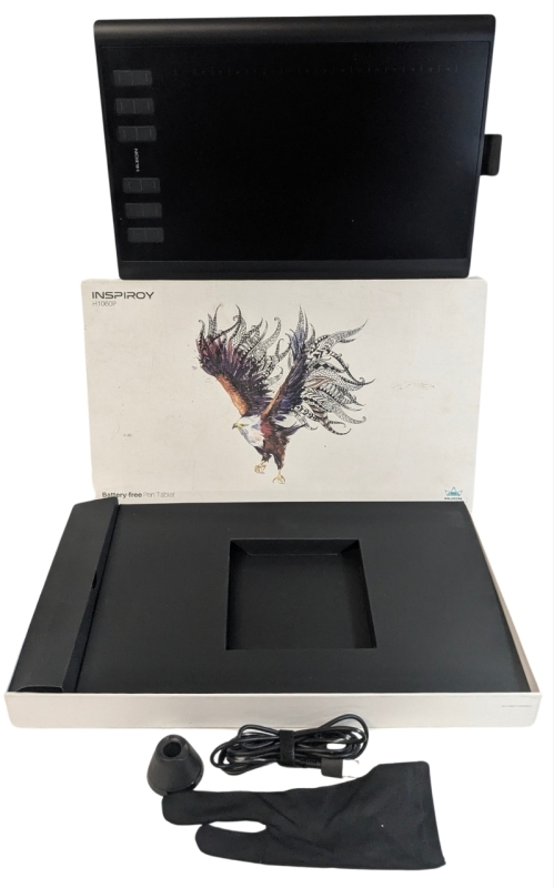 [As-Is] HUION Inspiroy H1060P Battery-Free Pen Tablet (No Pen, Untested)