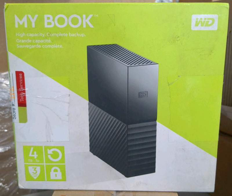 Western Digital My Book 4 TB Backup Hard Drive Retails Over $180