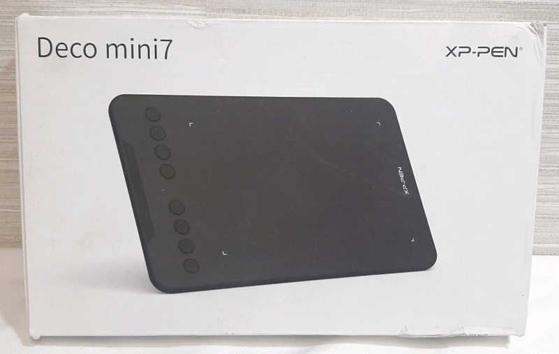 As New Xp-Pen Deco mini7 Drawing Tablet (Opened Amazon Return, Some Pieces Still Unopened)