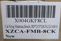 New In Box | California King 8" Mattress | 183cm x 213cm x 20cm | Model # TLFM * Retails $ 400+ *